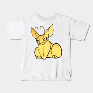 Bitter Boi Alien Cat :: Canines and Felines Kids T-Shirt